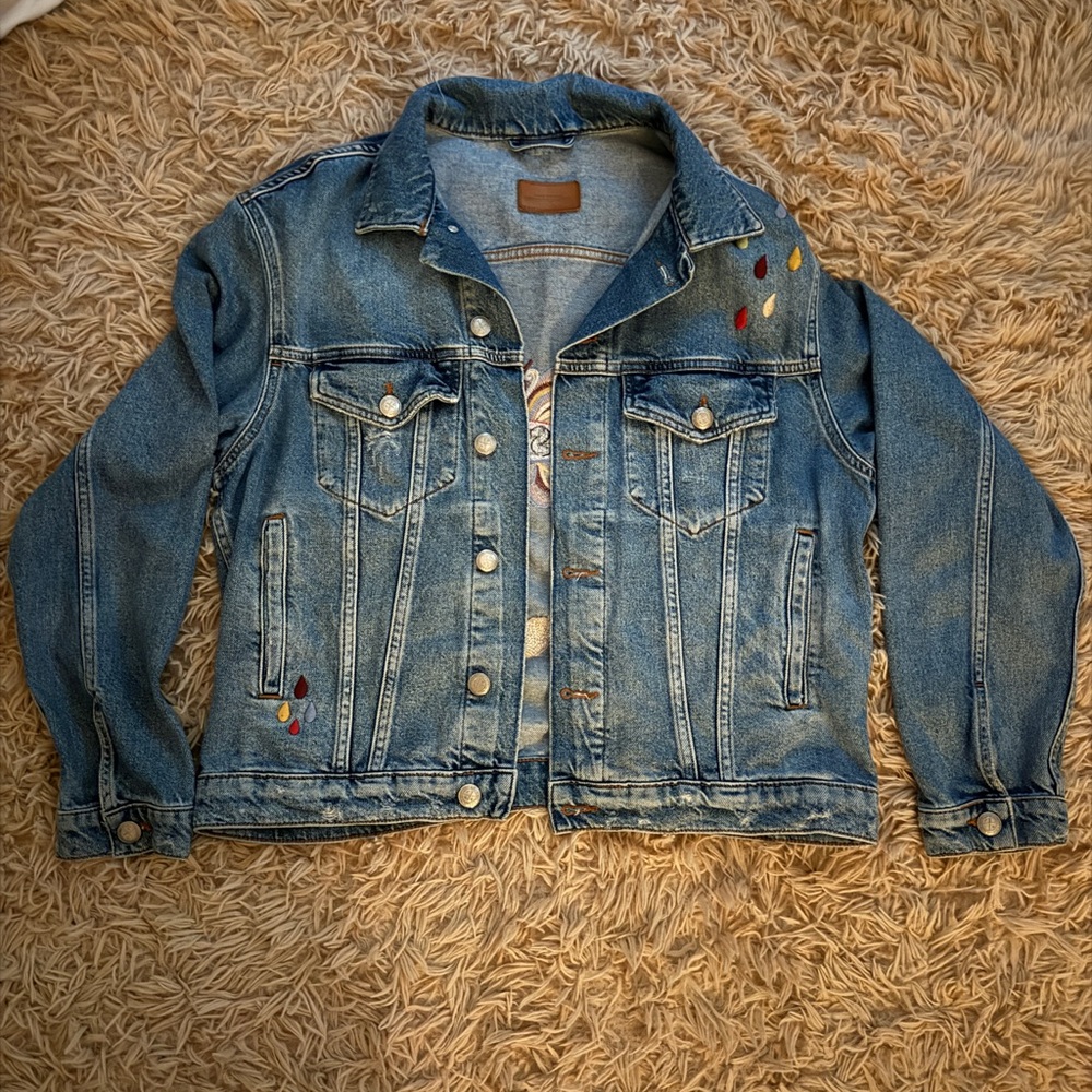 zara blue denim jacket